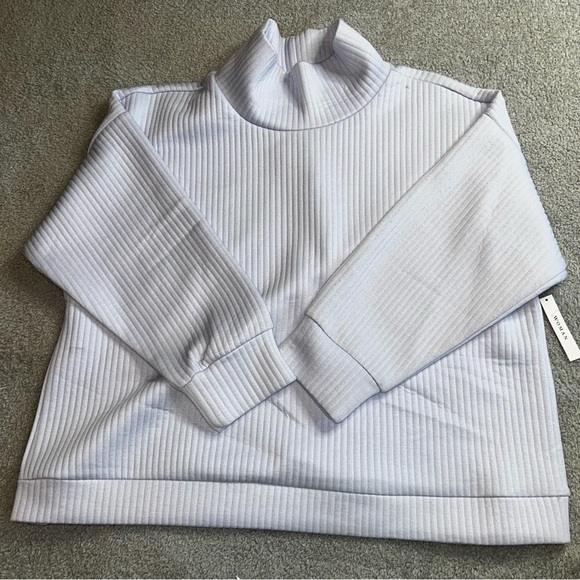 For The Republic Blue Chunky Turtleneck Sweater - Picture 1 of 5